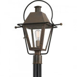 Quoizel RO9018IZ Rue De Royal Outdoor post 1 light industrial bronze Outdoor Lantern