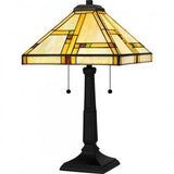 Quoizel TF16136MBK Tiffany Table lamp tiffany 2 lights matte black Table Lamp