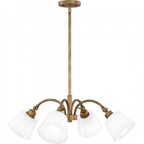 Quoizel QP6157WS Quoizel Pendant Chandelier 4 lights weathered brass Pendant