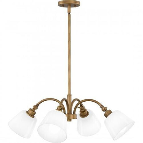 Quoizel QP6157WS Quoizel Pendant Chandelier 4 lights weathered brass Pendant