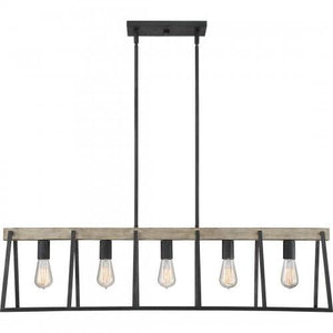 Quoizel BRT542GK Brockton Island 5 light grey ash Island Light