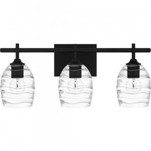 Quoizel LCY8622MBK Lucy Bath 3 lights matte black. Bath Light