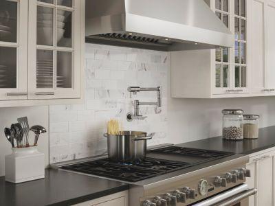 Pfister Polished Chrome Lita Wall Mount Pot Filler GT533-PFC