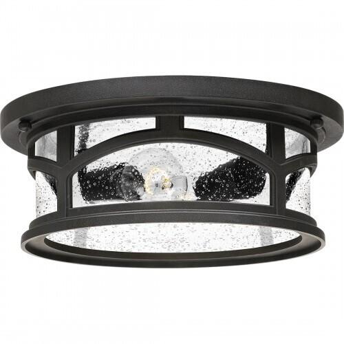 Quoizel MBH1613K Marblehead Outdoor flushmount mystic black Outdoor Lantern