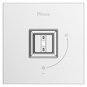 Pfister Polished Chrome Shower Valve Only Trim Without Handles R89-1VRVC