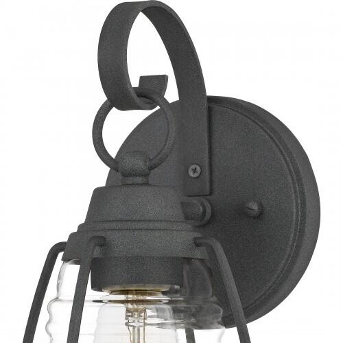 Quoizel AMR8406MB Admiral Outdoor wall 1 light mottled black Outdoor Lantern