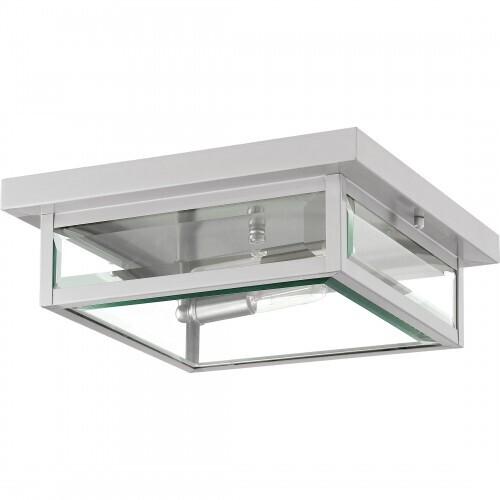 Quoizel WVR1312SS Westover Flush mount 2 lights stainless steel Flush Mount