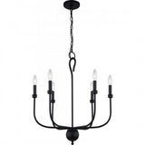 Quoizel BLA5022MBK Blanche Chandelier 6 lights matte black Chandelier