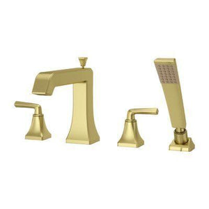 Brushed Gold Park Avenue 4-hole Roman Tub With Handshower, Trim Only LG6-4FEBG
