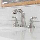 Bronson 2-Handle 8" Widespread Bathroom Faucet in Polished Chrome