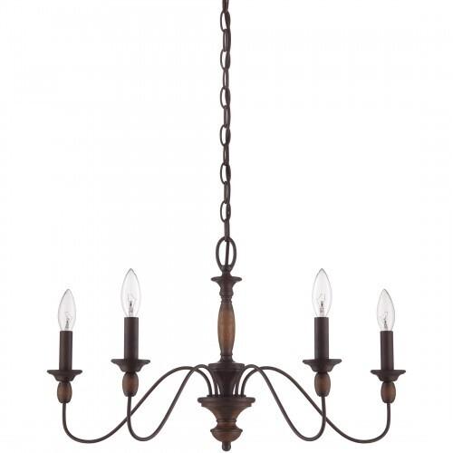 Quoizel HK5005TC Holbrook Chandelier tuscan brown 5lts Chandelier