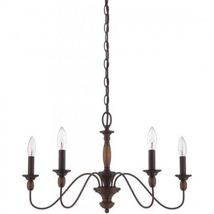 Quoizel HK5005TC Holbrook Chandelier tuscan brown 5lts Chandelier
