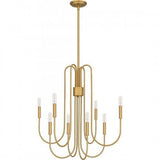 Quoizel CBR5028BWS Cabry Chandelier 8 lights brushed weathered br Chandelier