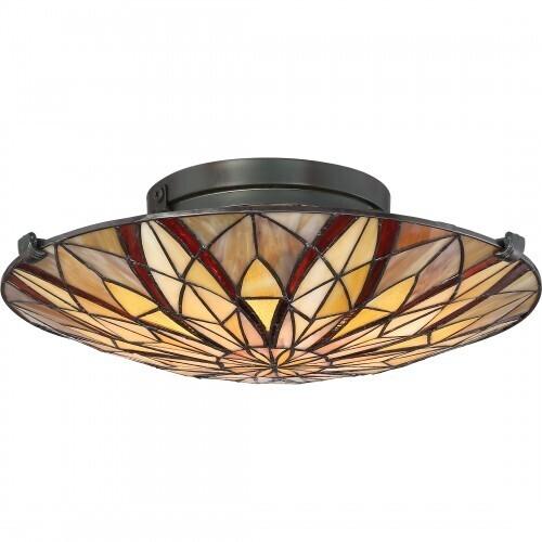 Quoizel TFVY1400VA Victory Flush mount valnt brnze Flush Mount