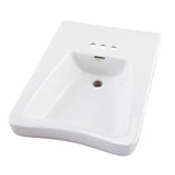 Gerber G0012464 White Eaton 4" Centers Wheelchair Wall Hung Bathroom Sink
