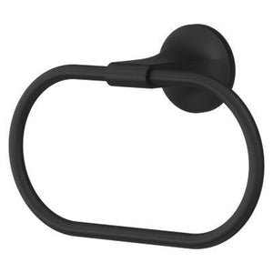 Pfirst Modern Towel Ring in Matte Black
