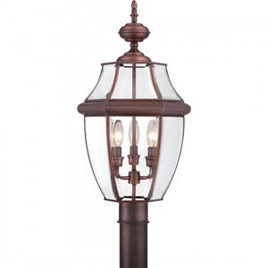 Quoizel NY9043AC Newbury Outdoor post aged copr 3l Outdoor Lantern