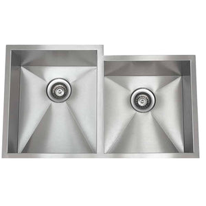 LENOVA SS-0Ri-D2 Unequal Double Bowl Undermount  Lenova Zero Radius Stainless Steel Sinks