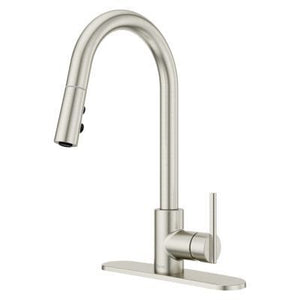 Brislin Pull-Down Kitchen Faucet in Stainless Steel