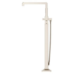Pfister Polished Nickel Free-standing Tub Filler Without Handles LG6-1VRVD