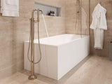 Tenet Free Standing Tub Filler without Handles in Polished Nickel