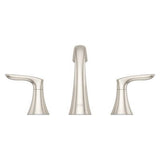 Weller 2-Handle 8 in. Widespread Bathroom Faucet in Brushed Nickel