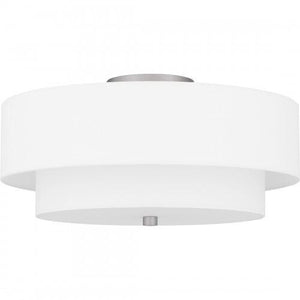 Quoizel QSF6177BN Quoizel Semi-Flush Mount Semi flush 2 lights brushed nickel. Semi-Flush Mount