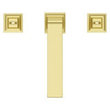Verve 2-Handle Deck Mounted Roman Tub Trim without Handles in Brushed Gold
