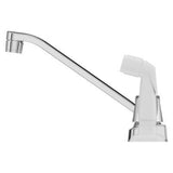 Pfirst Series 2-Handle Kitchen Faucet with White Side Spray in Polished Chrome