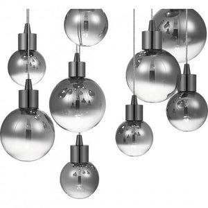 Quoizel PCSH1941BCH Shadow Linear chandelier led light black chrome Island Light