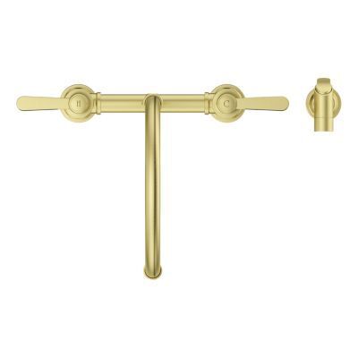 Pfister Brushed Gold 2-handle Kitchen Faucet LG31-TDBG