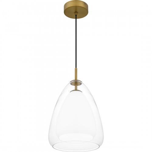 Quoizel PCAER1511AB Aero Mid pendant 1 light aged brass Mini Pendant