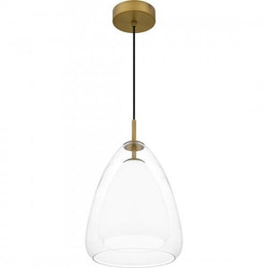 Quoizel PCAER1511AB Aero Mid pendant 1 light aged brass Mini Pendant