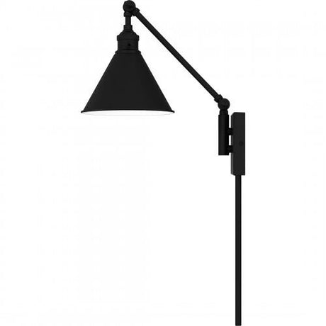 Quoizel QW16133MBK Quoizel Wood Wall 1 light matte black Wall Sconce