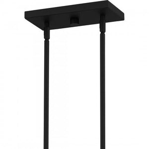 Quoizel DPN538MBK Daphne Linear chandelier 5 lights matte black Island Light