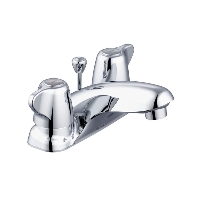 Gerber G0043165 Chrome Maxwell Two Handle Centerset Lavatory Faucet W/ Brass POP...