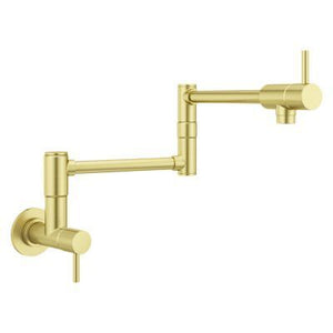 Lita 2-Handle 1-Hole Potfiller Kitchen Faucet in Brushed Gold