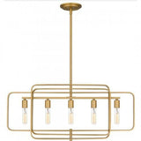 Quoizel PCDPR534BWS Dupree Island 5 lights brushed weathered brass Island Light