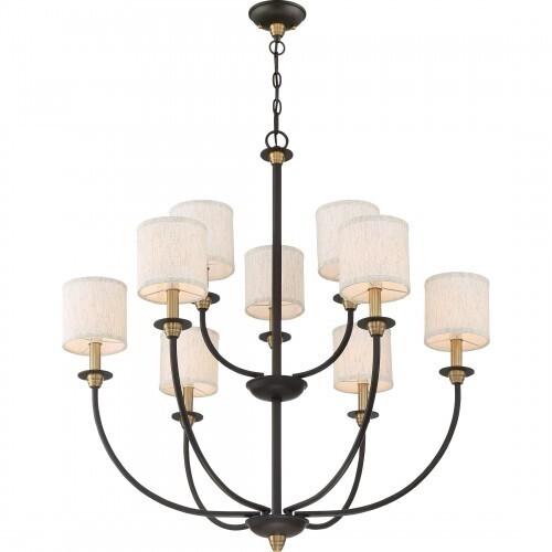 Quoizel ADY5009OZ Audley Chandelier 9 light old bronze Chandelier