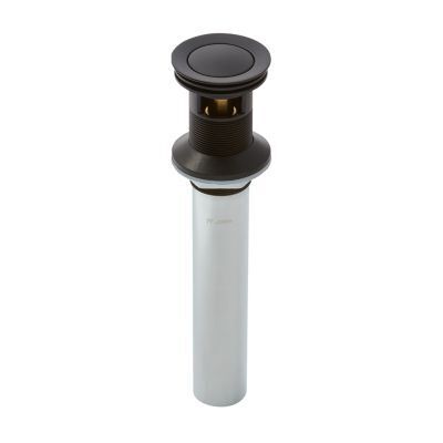 Pfister Matte Black Push and Seal All Metal Drain 972-101B