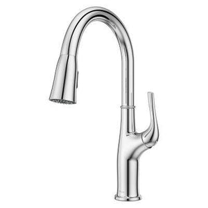 Pfister Polished Chrome 1-handle Pull-down Kitchen Faucet LG529-HGC