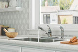 Pfirst Series 1-Handle Kitchen Faucet with Side Spray in Polished Chrome