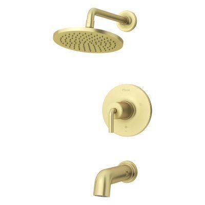 Pfister Brushed Gold 1-handle Tub & Shower Trim