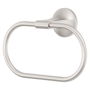 Pfirst Modern Towel Ring in Spot Defense Brushed Nickel