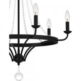 Quoizel ADL5026MBK Adelaide Chandelier 6 lights matte black Chandelier