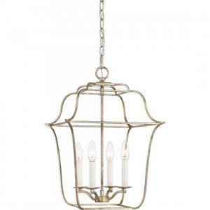 Quoizel GLY5204CS Gallery Foyer 4lt century silver leaf Pendant
