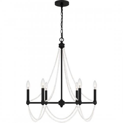 Quoizel BGA5021MBK Brigitta Chandelier 6 lights matte black Chandelier