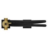 Verve Roman Tub Handshower with Diverter in Matte Black