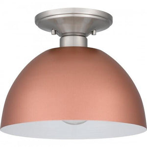Quoizel QSF5575MRG Quoizel Semi-Flush Mount Semi flush 1 light matte rose gold Semi-Flush Mount
