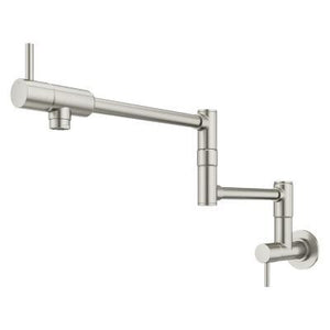Lita 2-Handle 1-Hole Potfiller Kitchen Faucet in Stainless Steel